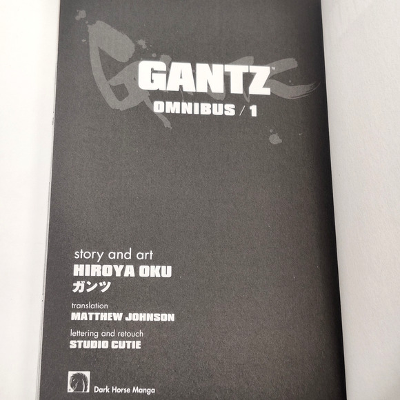 Gantz Omnibus 1 Vol 1 2 3 English Manga Hiroya Oku Dark Horse Seinen Mature - Picture 7 of 16